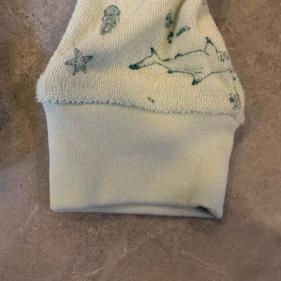 NWT Rabbit + Bear organic by Emily & Oliver 6-9m one piece jumpsuit mint green - Picture 8 of 10